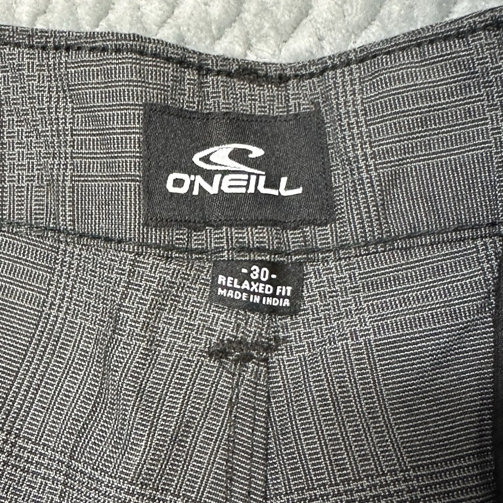 O'Neill Exec Shorts Mens 30 Relaxed Fit School Work Casual Plaid Below The Knee - Picture 8 of 12